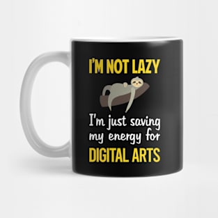 Funny Lazy Digital Arts Mug